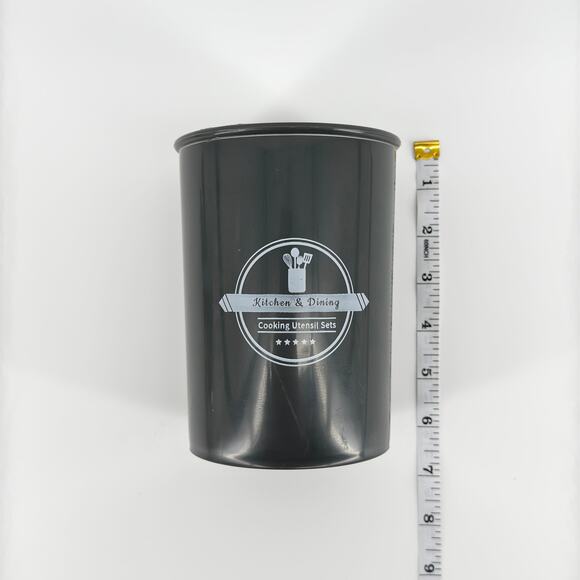 11-Piece Silicone Kitchen Utensil Set with Wooden Handles and Holder - BPA Free - Picture 9 of 9